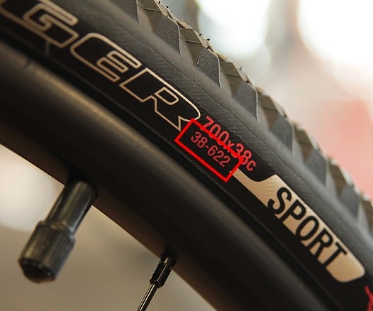 ETRTO bike tyre sizing can be found on tyre sidewall