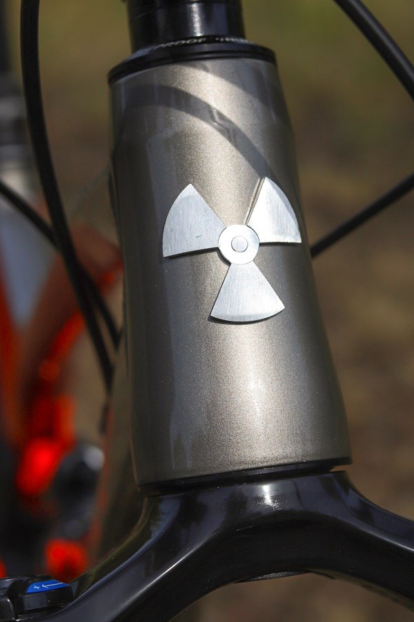 Nukeproof Mega head tube decal