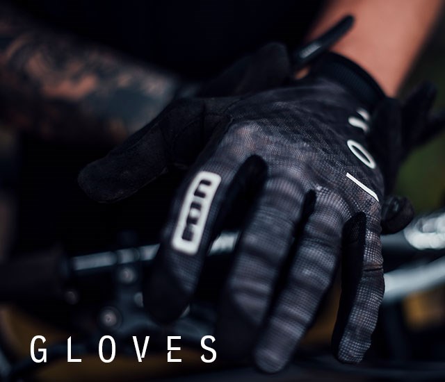 Ion Gloves being worn while mountain biking