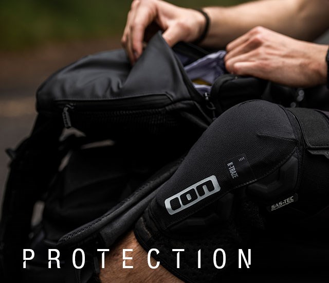 Ion Protection being worn while packing a riding backpack