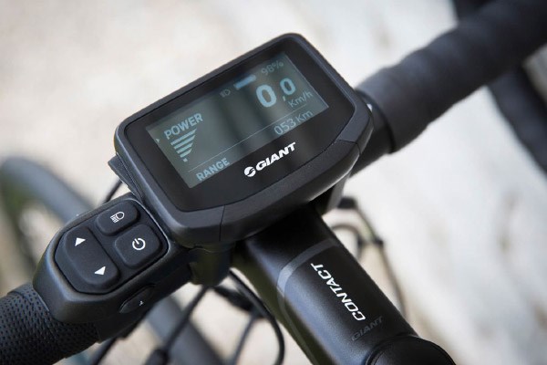 Bosch Kiox display on an electric MTB