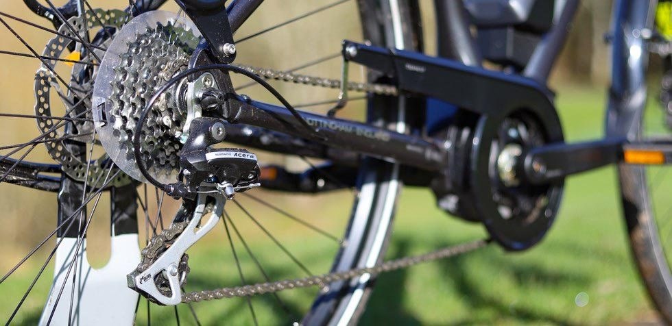 Raleigh Motus e bike drivetrain