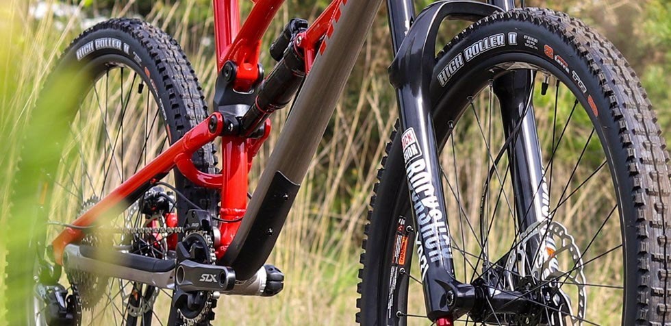 Nukeproof Mega front wheel and fork