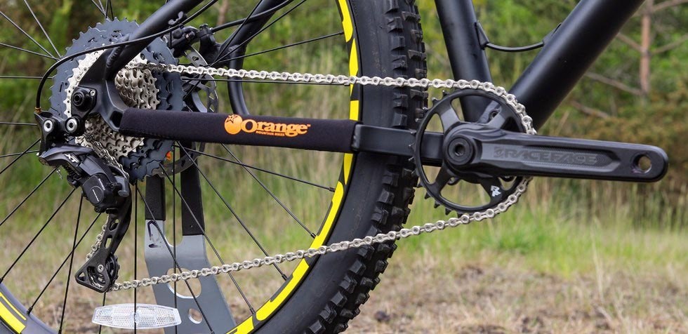 Orange Crush Shimano drivetrain