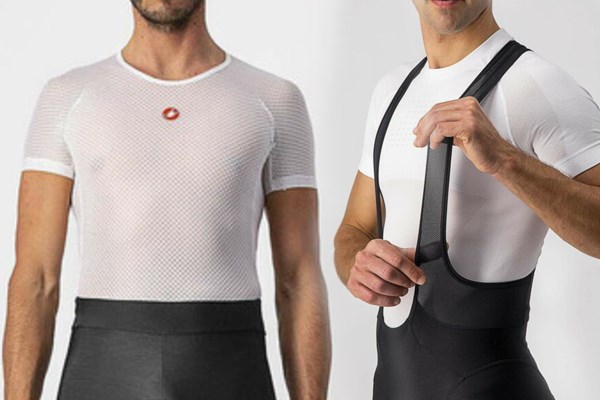 waist band or bib straps for cycling