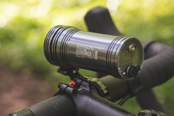 Exposure Toro Bike Light mounted on a gravel bike