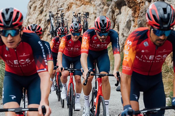 Ineos Grenadiers riders riding