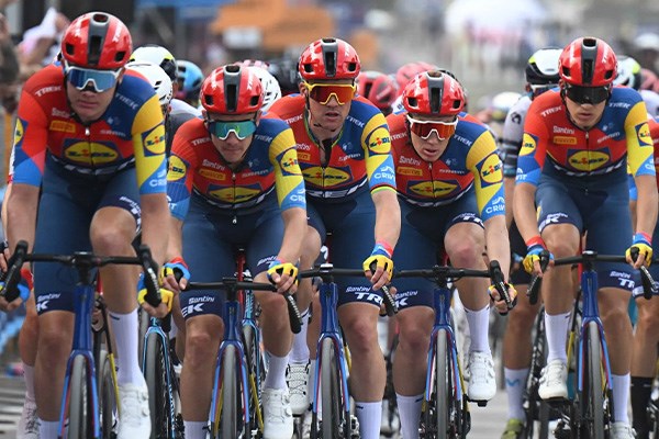 Lidl Trek riders riding