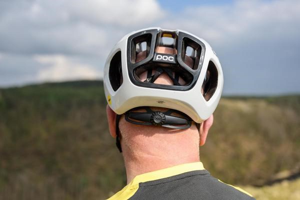 Poc road helmet showing ventilation