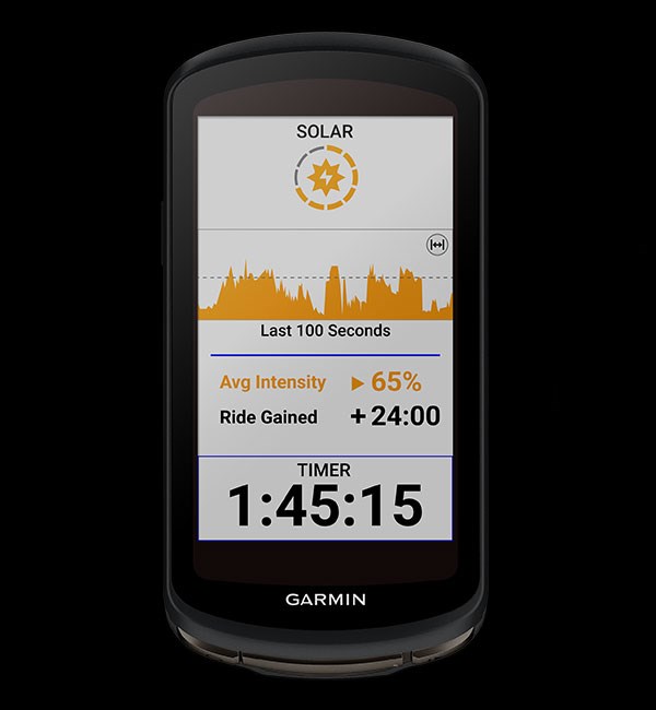 Garmin Edge 1040 solar charging