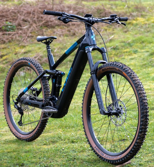 Cube Stereo Hybrid 140 HPC SLX e-bike 3/4 view