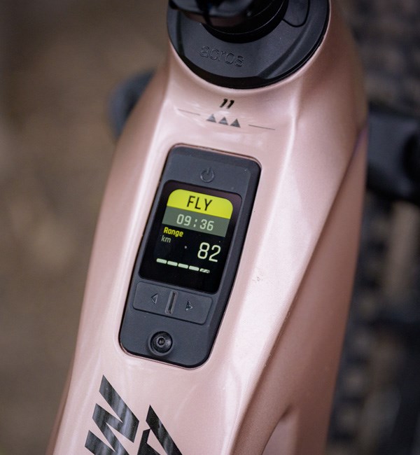 Gates MGU top tube display on Haibike AllMTN CF 11