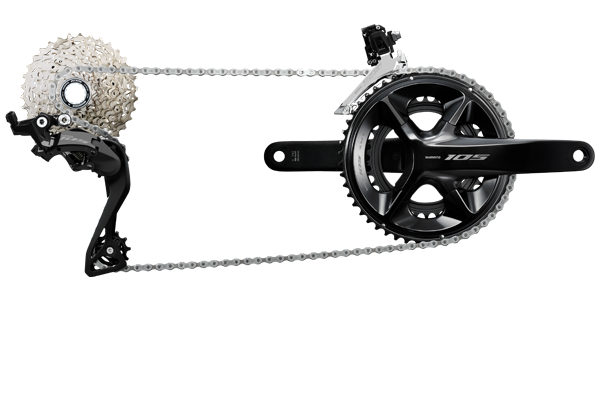 Shimano 105 12-speed drivetrain