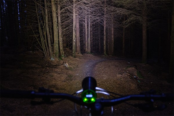 MTB night riding front light