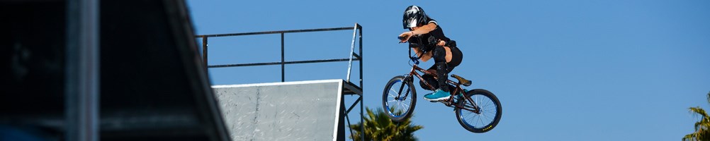 bmx rider getting air