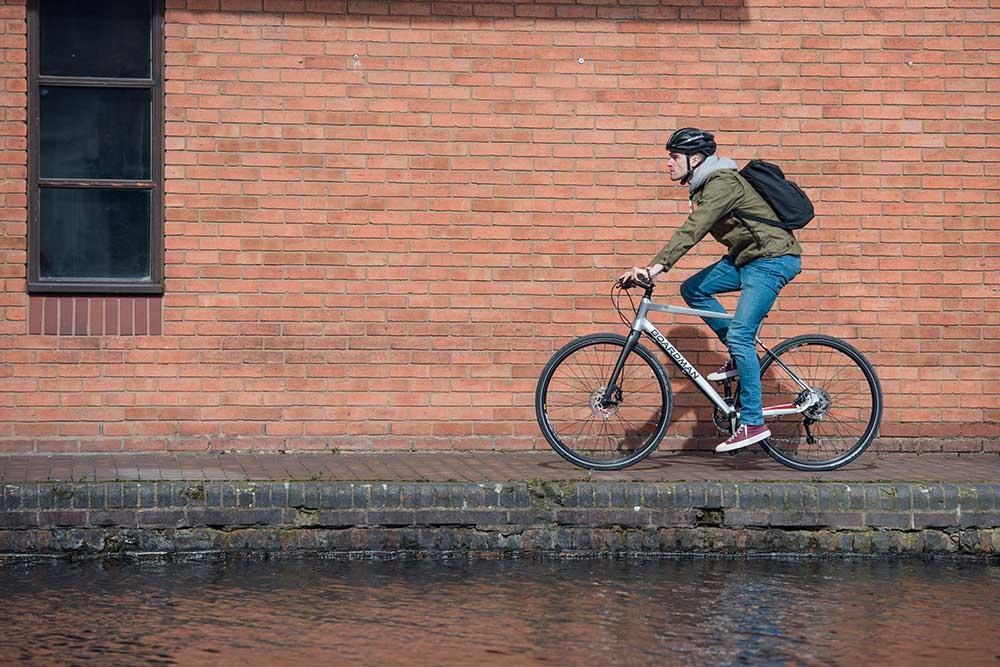 cycling by a canal