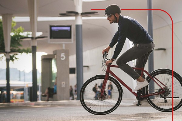 cycling with bike lights