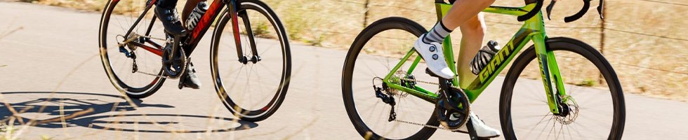 Two cyclist riding Giant Propel aero road bikes