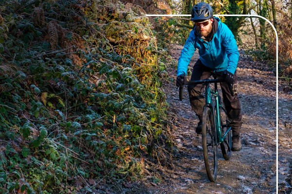 Gravel riding in winter clothing