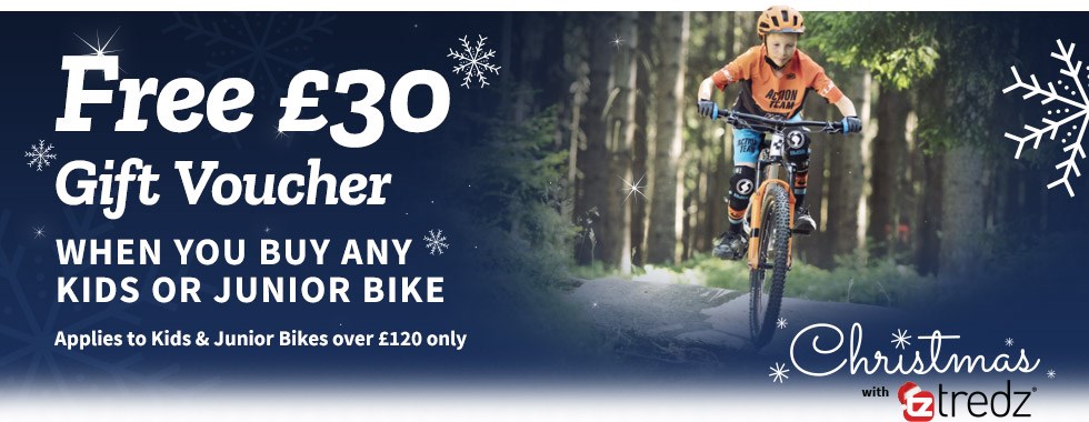 FREE £30 Gift Voucher When You Buy Any Kids or Junior Bike