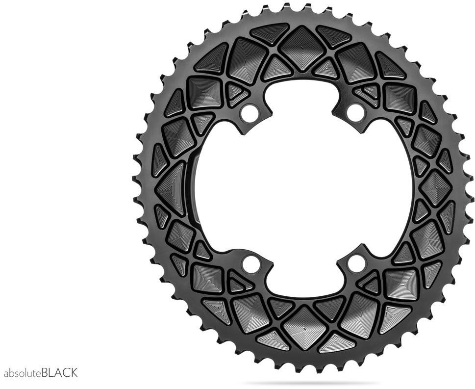 absoluteBLACK Oval 110BCD 4 Bolt 2X Asymmetric Shimano 9100/8000 product image