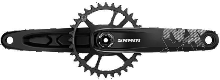 SRAM NX Eagle DUB X-Sync 2 4" Fat Bike Direct Mount Crankset - 12 Speed (Cups/Bearings Not Included) product image