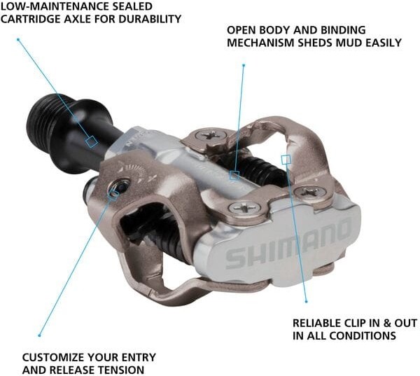 M540 SPD Clipless MTB Pedals 9/16 inch image 2