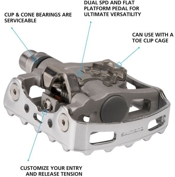 PD-M324 SPD Clipless MTB Pedals 9/16 inch - One Sided Mechanism image 2