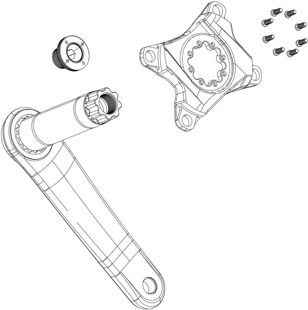 Self-Extracting Crank Arm Bolt Kit image 0