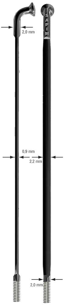 Sapim CX-Ray Black Bulk Spokes Pack product image