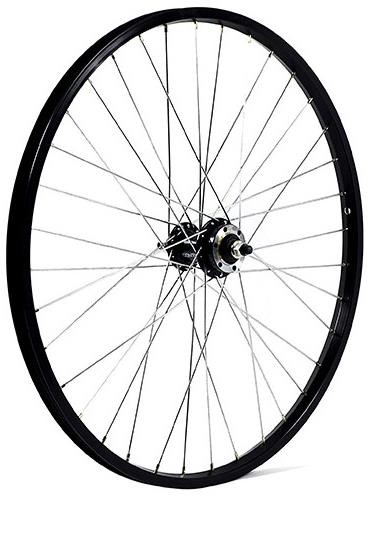 M Part 24x1.75" Alloy 6 Bolt Disc or Rim Brake Solid Axle Front Wheel product image