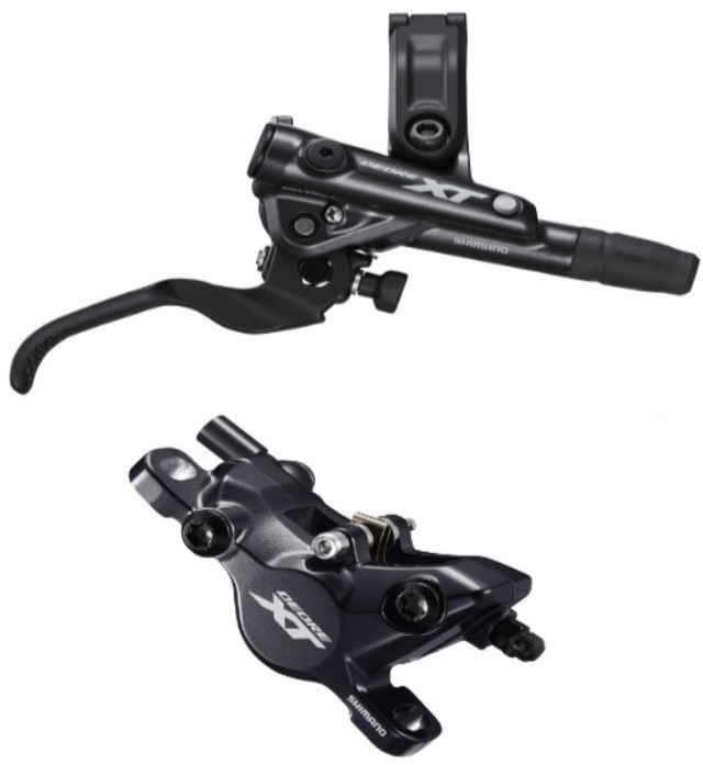XT M8100 Complete Disc Brake 2 Pot Post Mount Calliper image 0