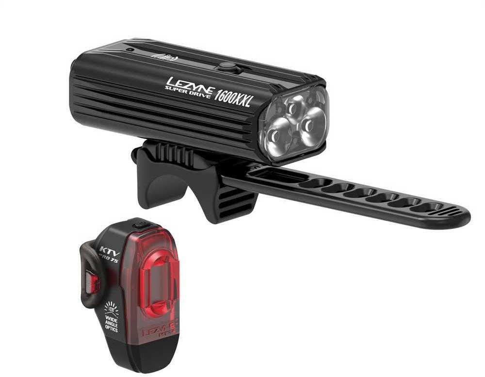 Lezyne Super Drive 1600XL/KTV Pro Smart USB Rechargeable Light Set product image