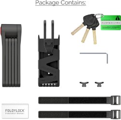 Foldylock Classic Folding Lock - Sold Secure Silver image 6