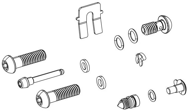 Disc Brake Spare Parts Caliper Hardware Kit - Guide R(B1)/Rs(B1)/T(A1) image 1