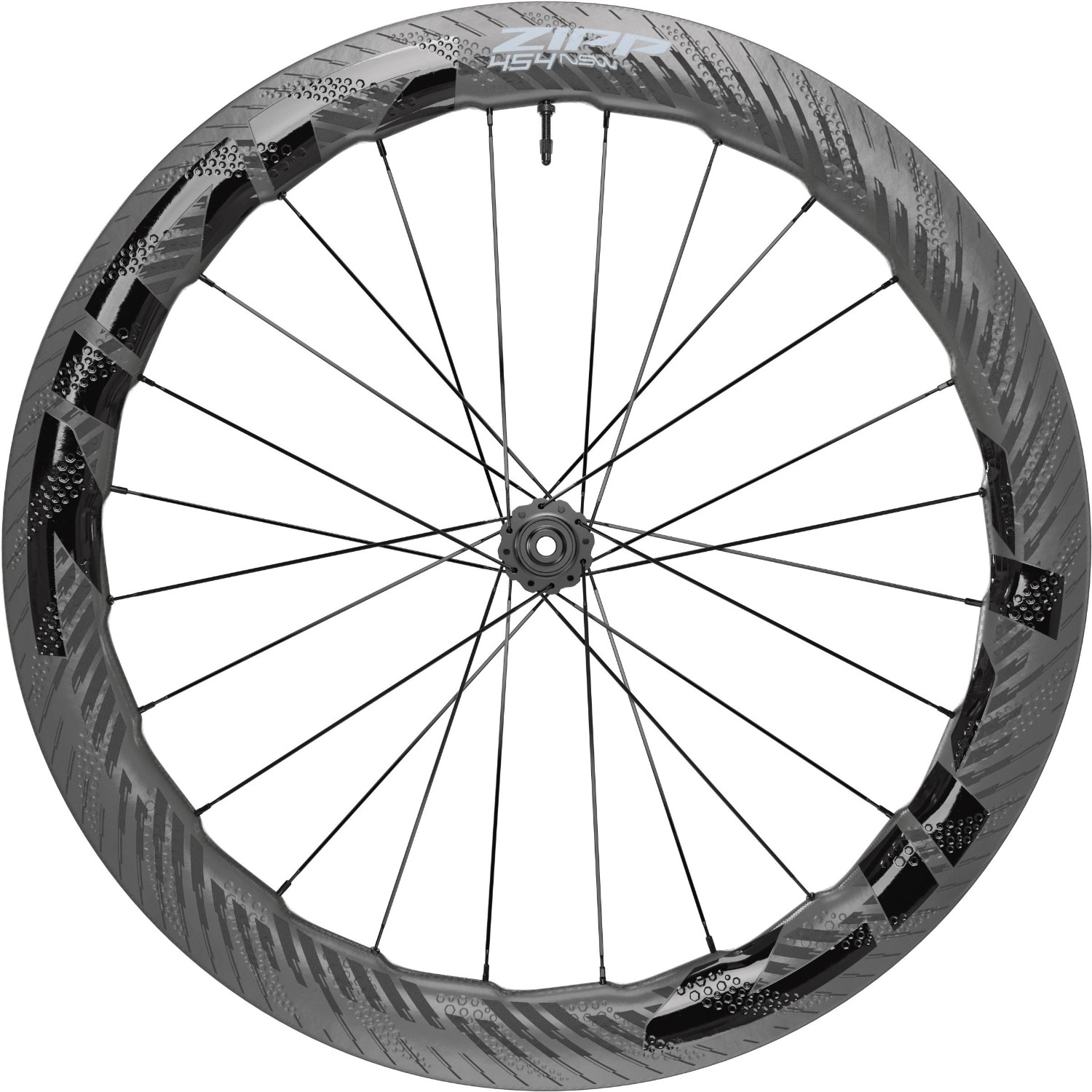 Zipp 454 NSW Carbon Tubeless Disc Brake Center Locking 700C Front Wheel product image