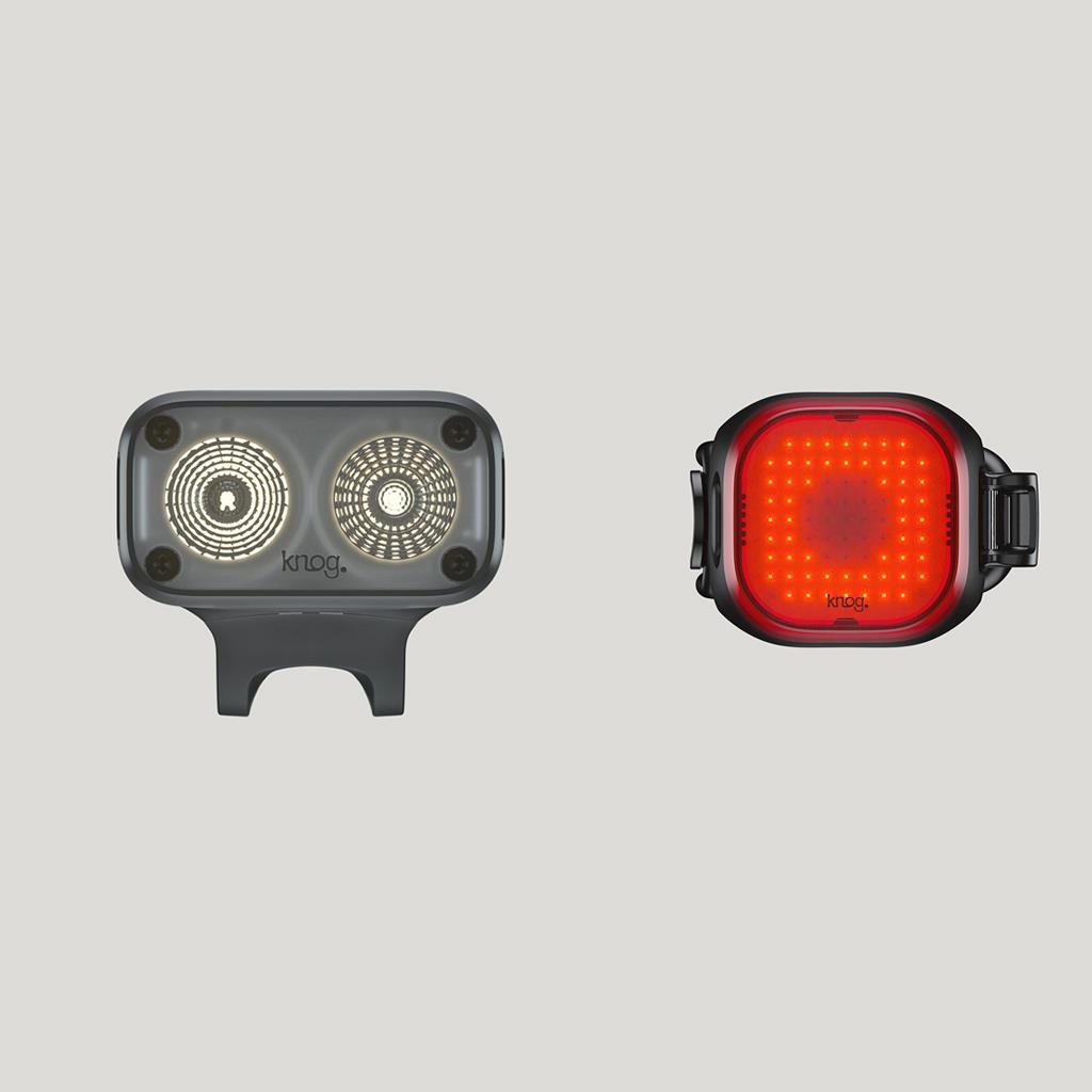 Knog Blinder Road 400 & Blinder Mini Square Rear USB Rechargeable Light Set product image