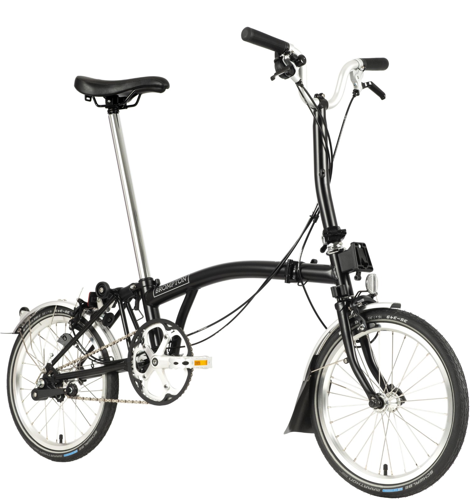 Brompton C Line Utility - Mid Bar - Black 2022 - Folding Bike product image
