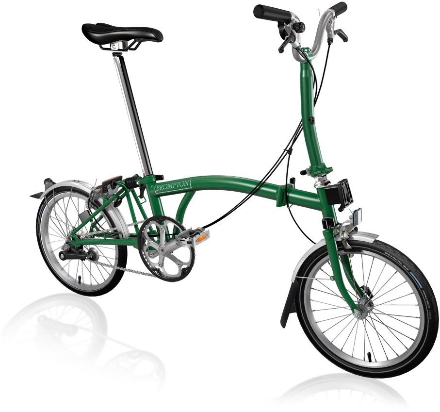 Brompton C Line Utility - Mid Bar - Racing Green 2022 - Folding Bike product image