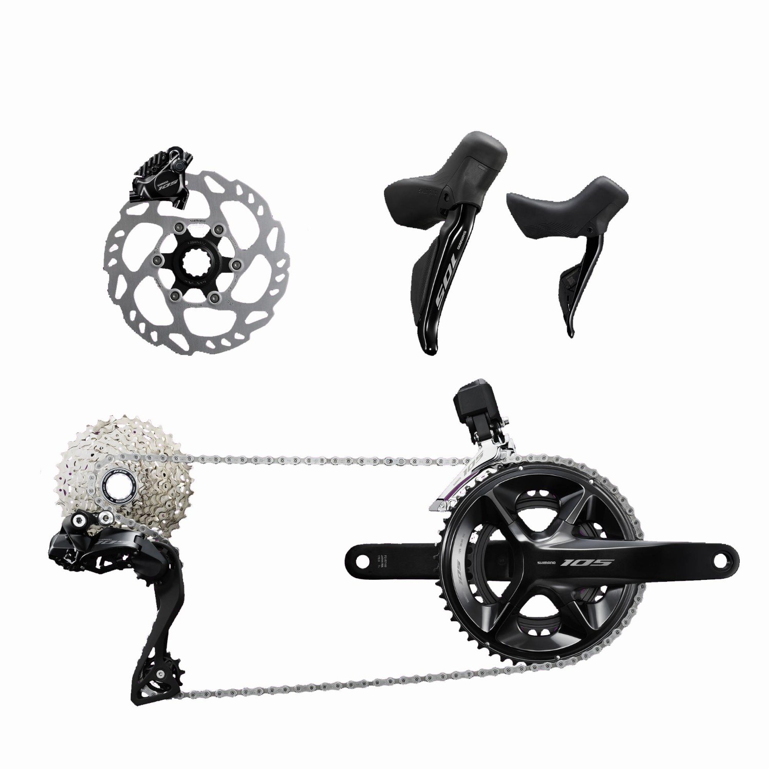 Shimano 105 R7100 Di2 Groupset product image