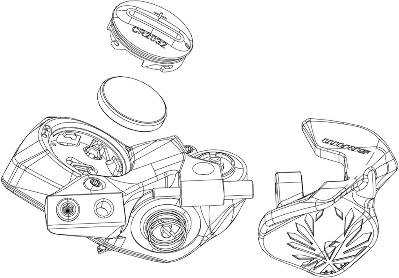 SRAM AXS Ultimate Electronic Controller Pod HMI Module Cover Kit product image