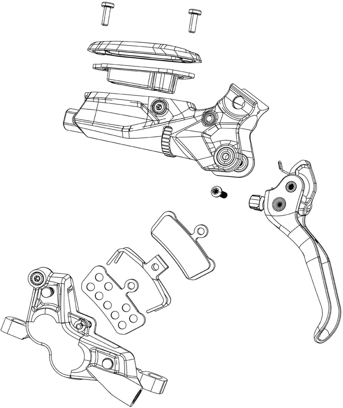 SRAM Level Silver Stealth Aluminum Blade Lever Kit product image