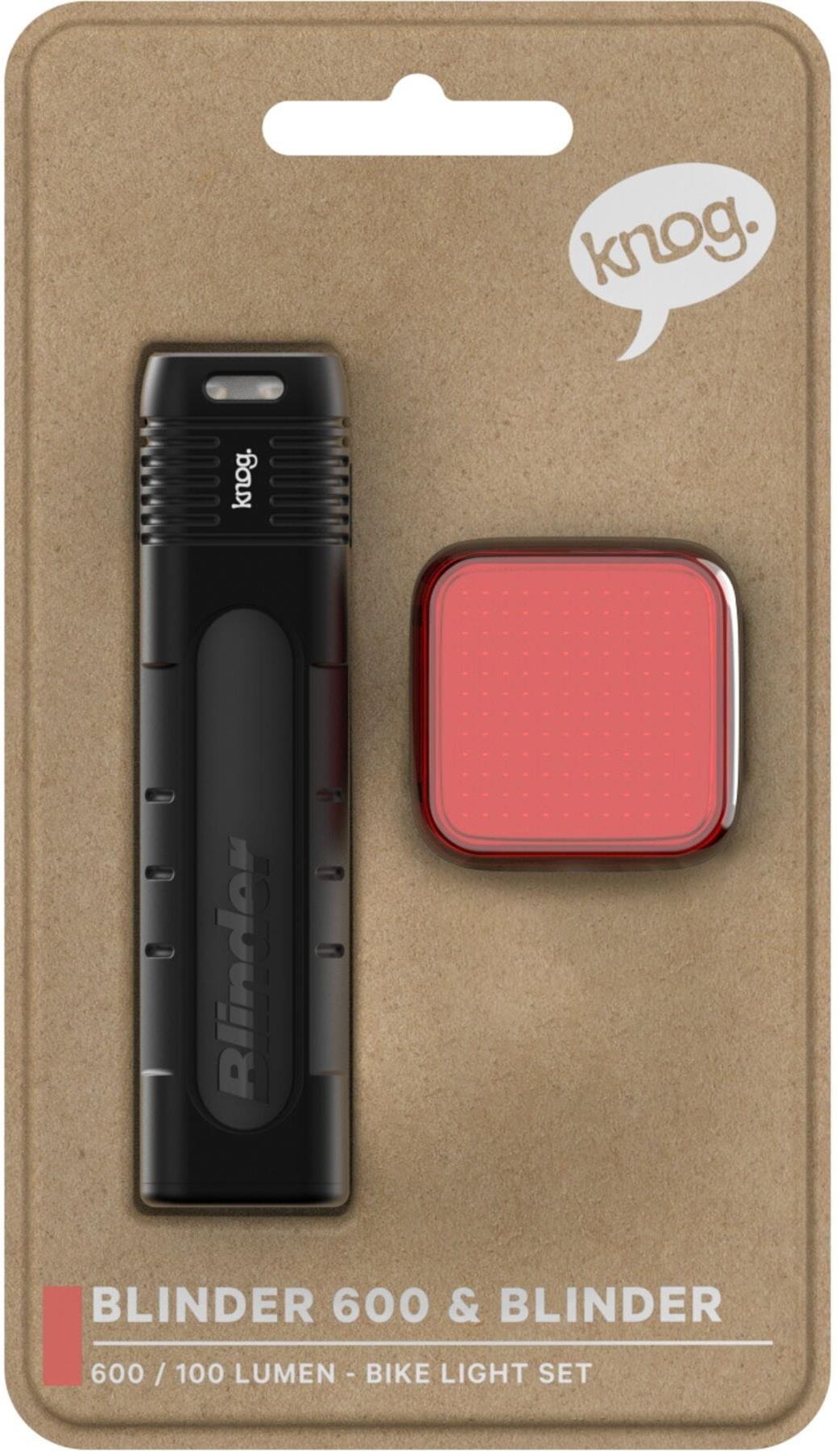 Knog Blinder Pro 600 & Blinder 100 USB Rechargeable Bike Light Set product image