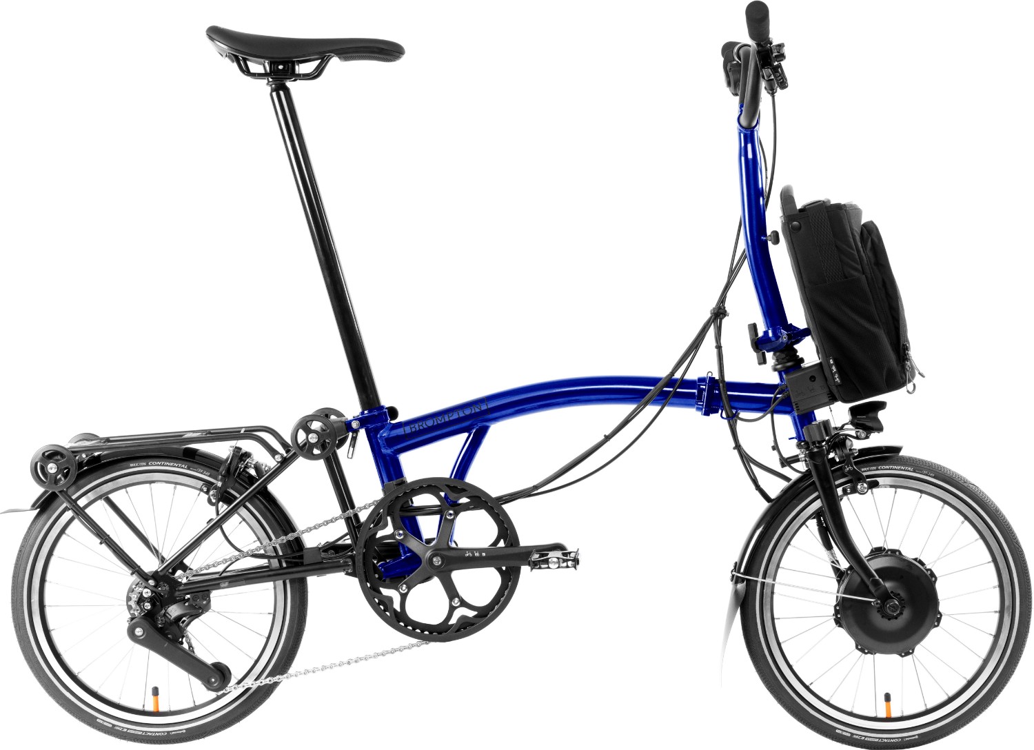 Brompton Electric P Line Explore 12 With Roller Frame 2024 - Electric Folding Bike product image