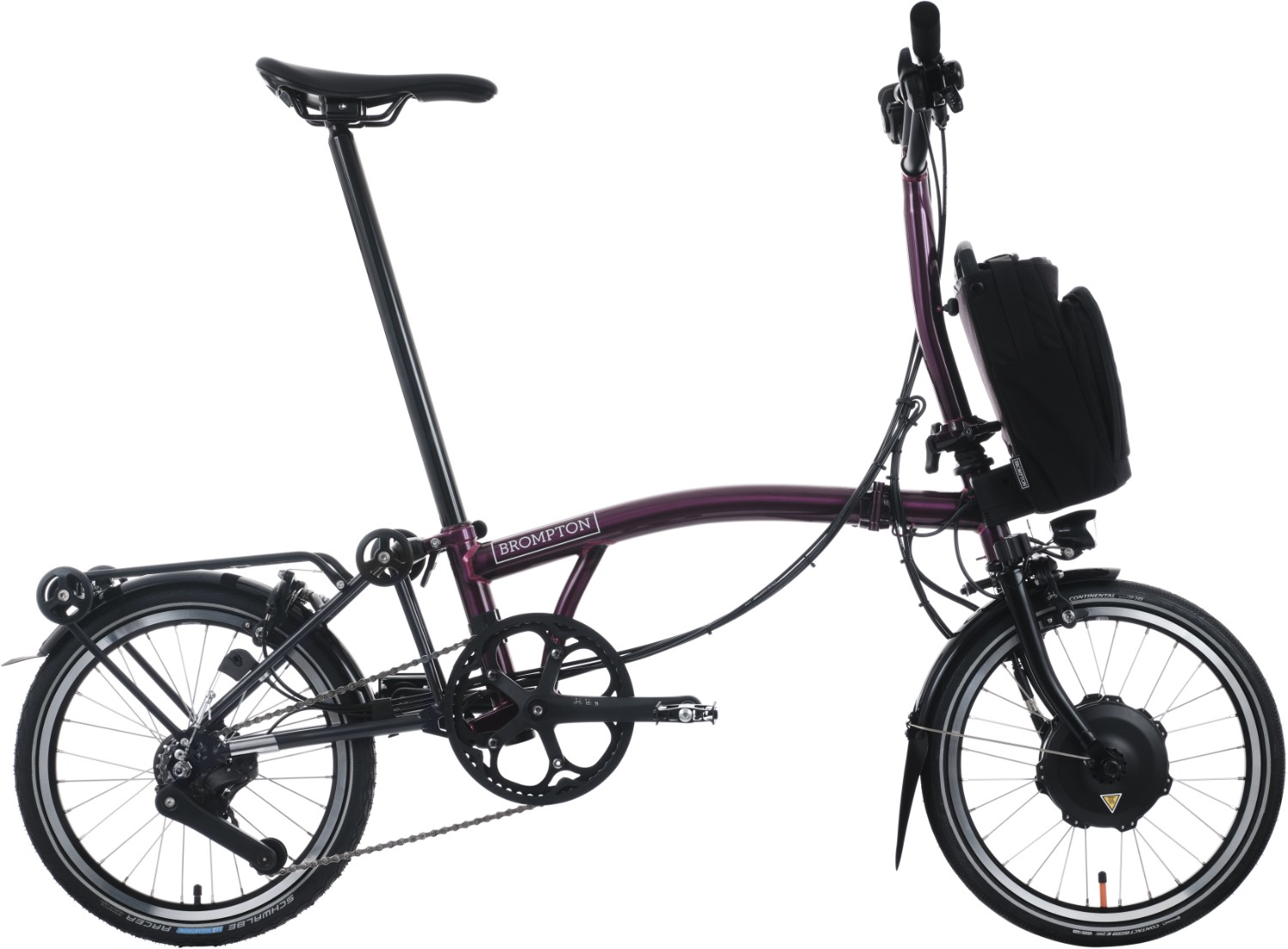 Brompton Electric P Line 12 Speed With Roller Frame 2025 - Electric Folding Bike product image