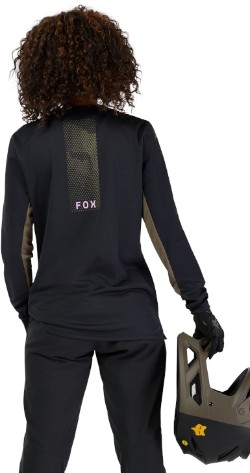 Defend Park Womens Long Sleeve MTB Cycling Jersey image 3