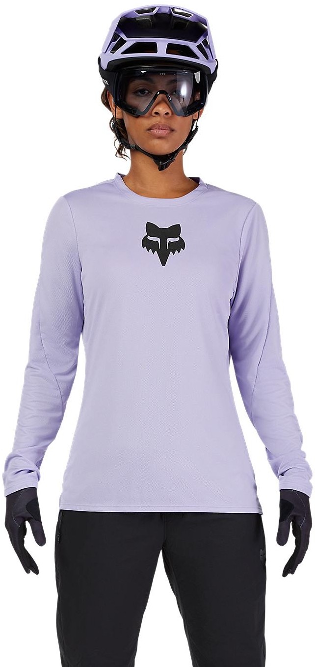 Ranger Fox Head Womens Long Sleeve MTB Cycling Jersey image 2