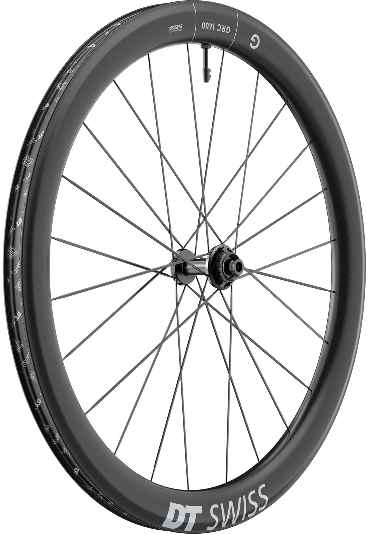 DT Swiss GRC 1400 DICUT Disc Brake Carbon Clincher 50 x 24mm Front Gravel 700c Wheel product image