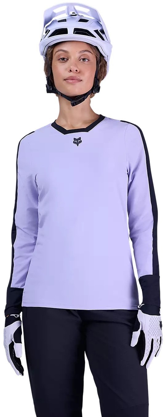 Defend Thermal Womens Long Sleeve MTB Cycling Jersey image 2