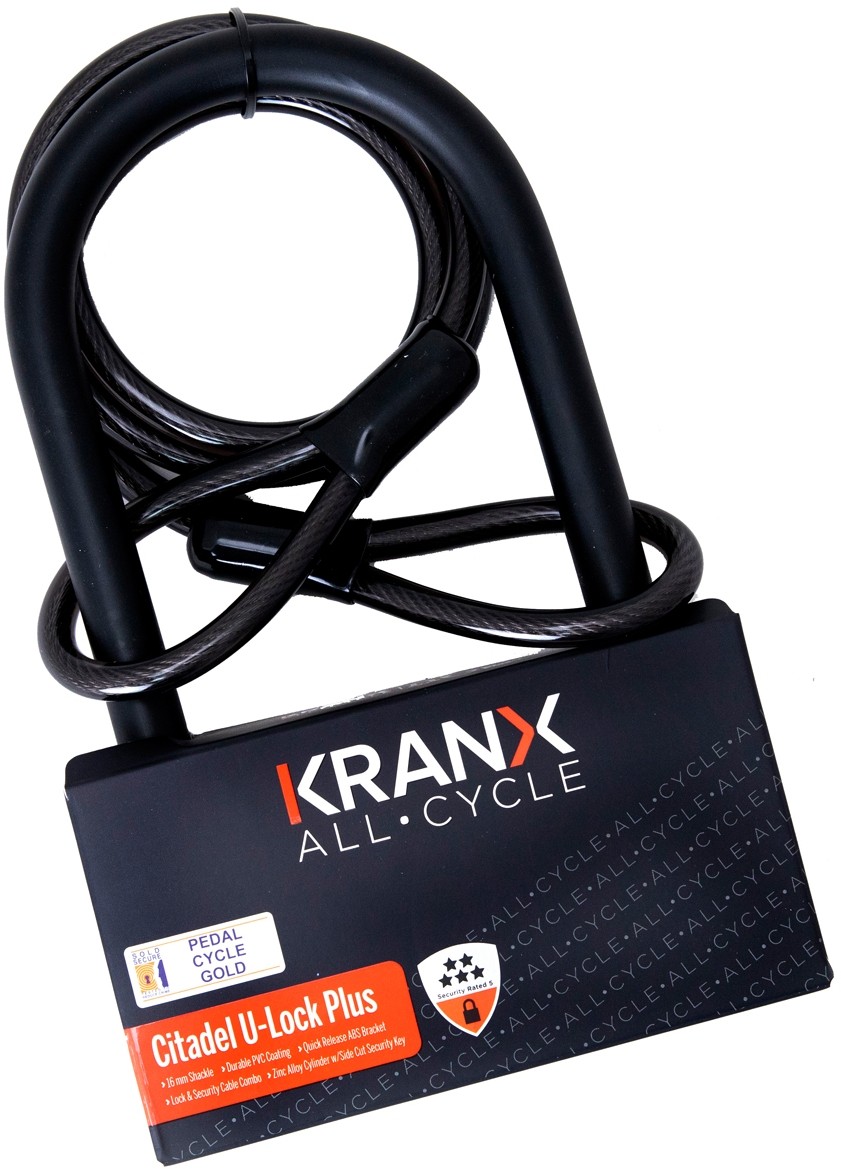 KranX Citadel Plus U Lock With Security Cable product image